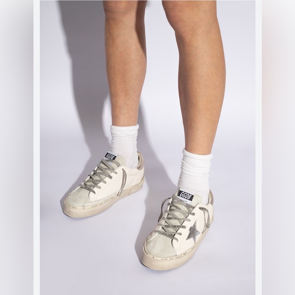Golden Goose Hi Star Sneaker White, Silver, Ice, Platinum NIB Auth - Picture 6 of 9